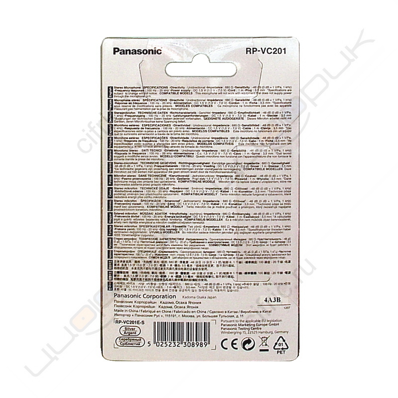 Panasonic RP-VC201E-S