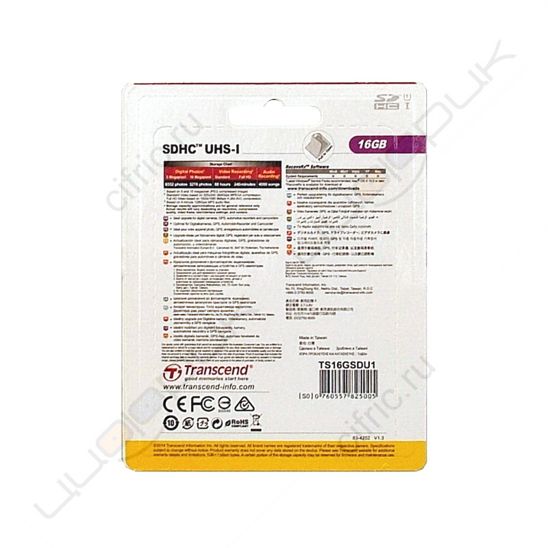 Transcend TS16GSDU1 16GB